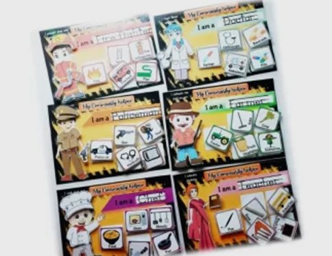 Busy Book – Community helpers Sorting Mat