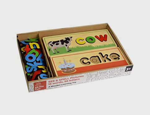 Wooden See & Spell Board