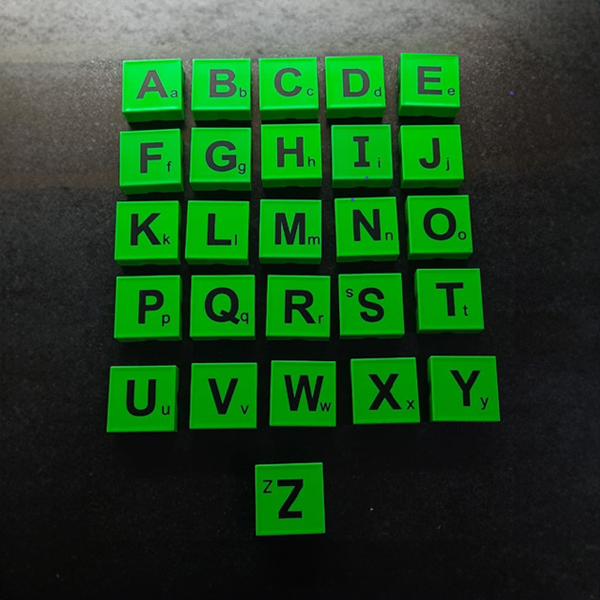 Blocks – A-Z Blocks (26 pcs Set) – Without Plate