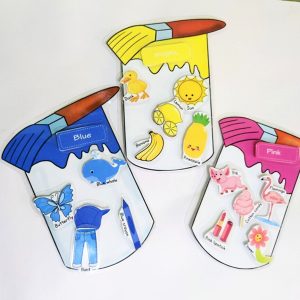 Color Matching Bucket Wall Sticker