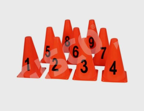 Numbered Marker Cones
