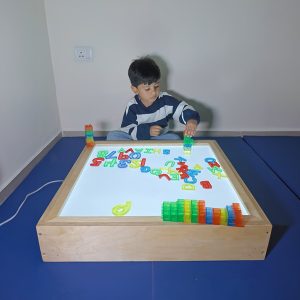 Sensory Light Table 2ft × 2ft – Wooden LED Learning & Activity Table for Kids