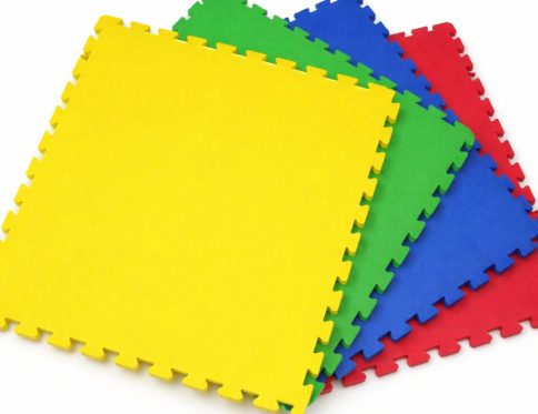 Interlocking Non-toxic Eva Mats ( Set of 4 Colorful Mats)