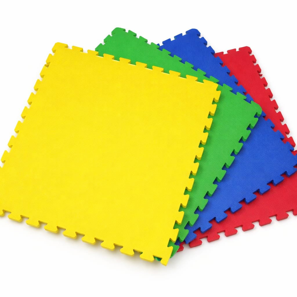Interlocking Non-toxic Eva Mats ( Set of 4 Colorful Mats)