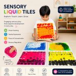 Sensory Textured Liquid Gel Tiles – Set of 5 - Sensory Toys for Kids