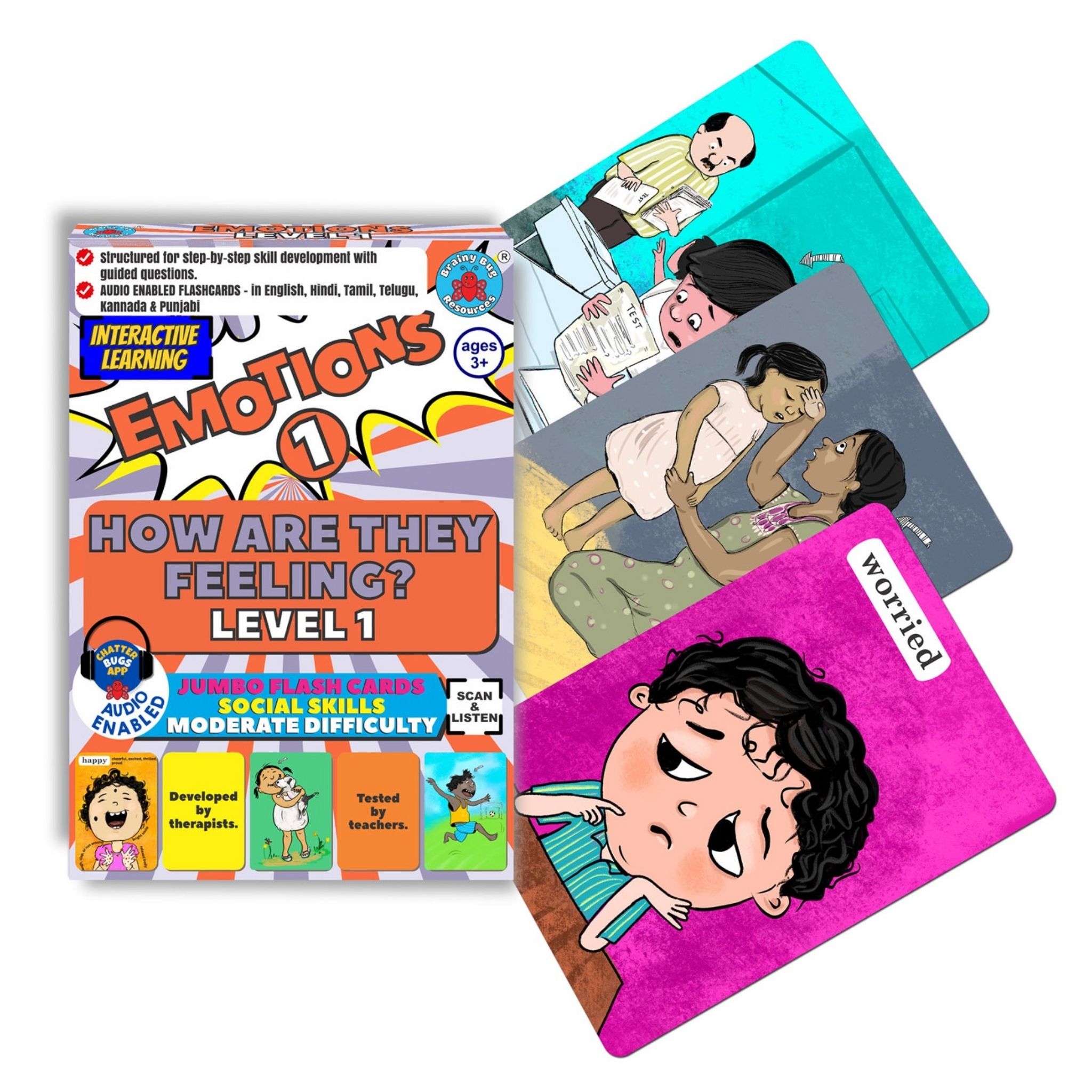 Emotions Level 1 Feelings Cards for Kids